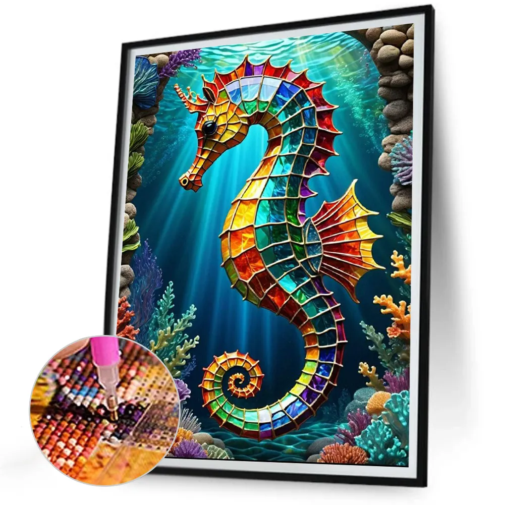 Diamond Painting - Full Round Drill - Seahorses(Canvas|30*40cm)