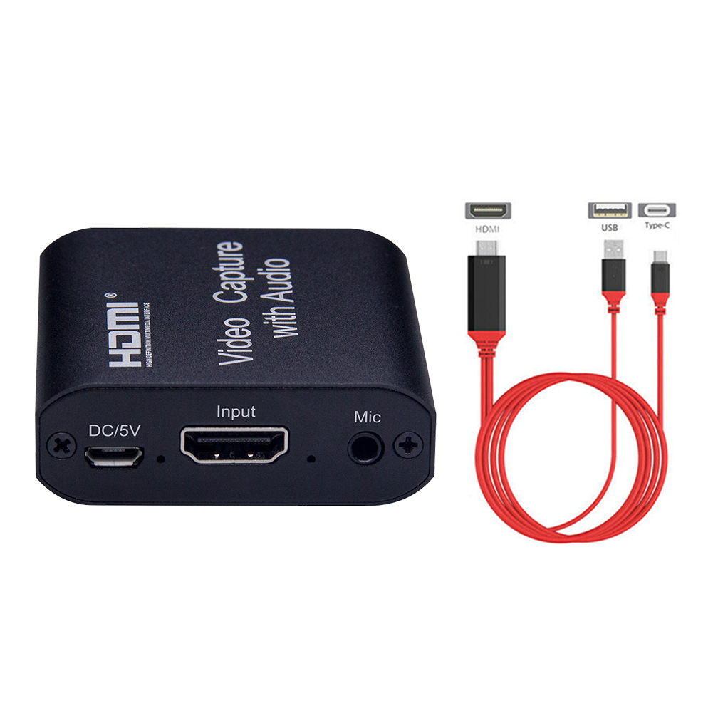 

4K 1080P HDMI to USB 2.0 Mini Video Capture Card for PS4 Game (USB-C, 501 Original