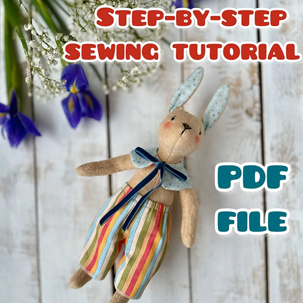 9-Inch Peter Rabbit Sewing Pattern & Top + Pants Set, including Step-by ...