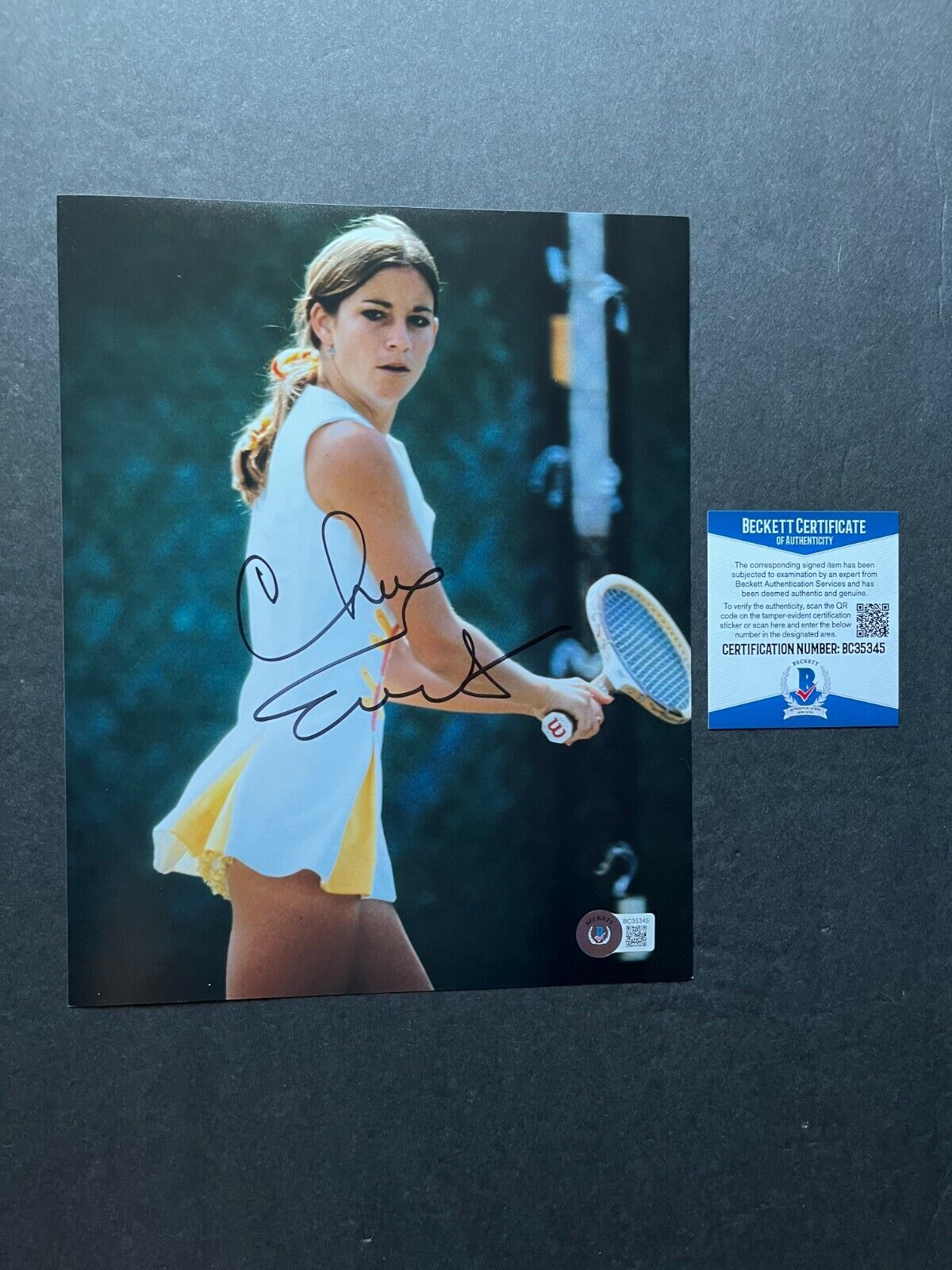 Chris Evert Hot signed autographed classic sexy 8x10 Photo Poster painting Beckett BAS coa