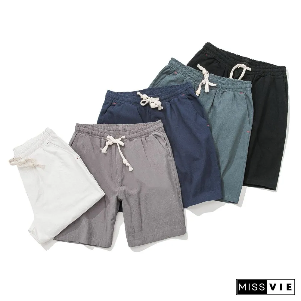 Cotton-Blend Casual Pants