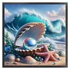 Beach Scenery Shells-11CT Stamped Cross Stitch 50*50cm/19.69*19.69in tapestrymarket