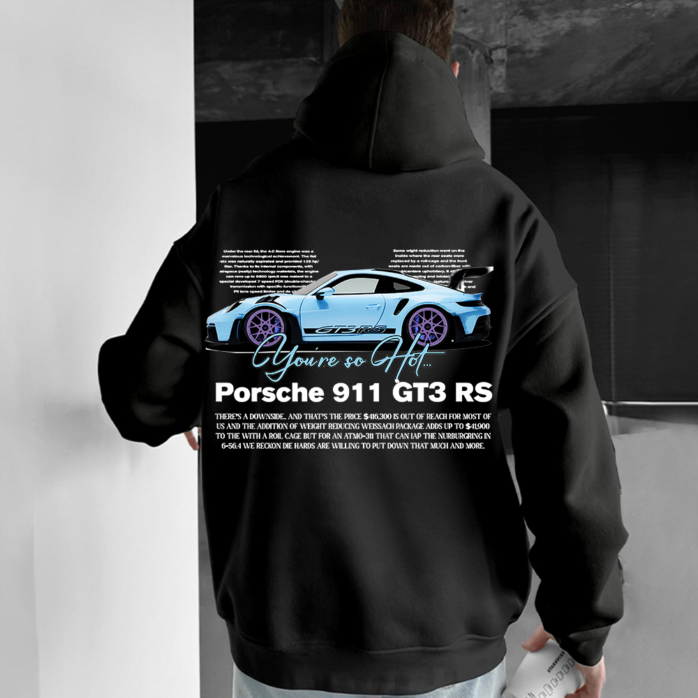 Men's Porsche 911 GT3 RS Printed Hoodie