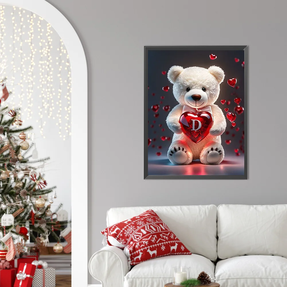 Diamond Painting - Full Square Drill - Bear Love D(Canvas|35*45cm)