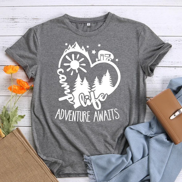 AL™  Camp life adventure awaits T-Shirt-010751-Annaletters