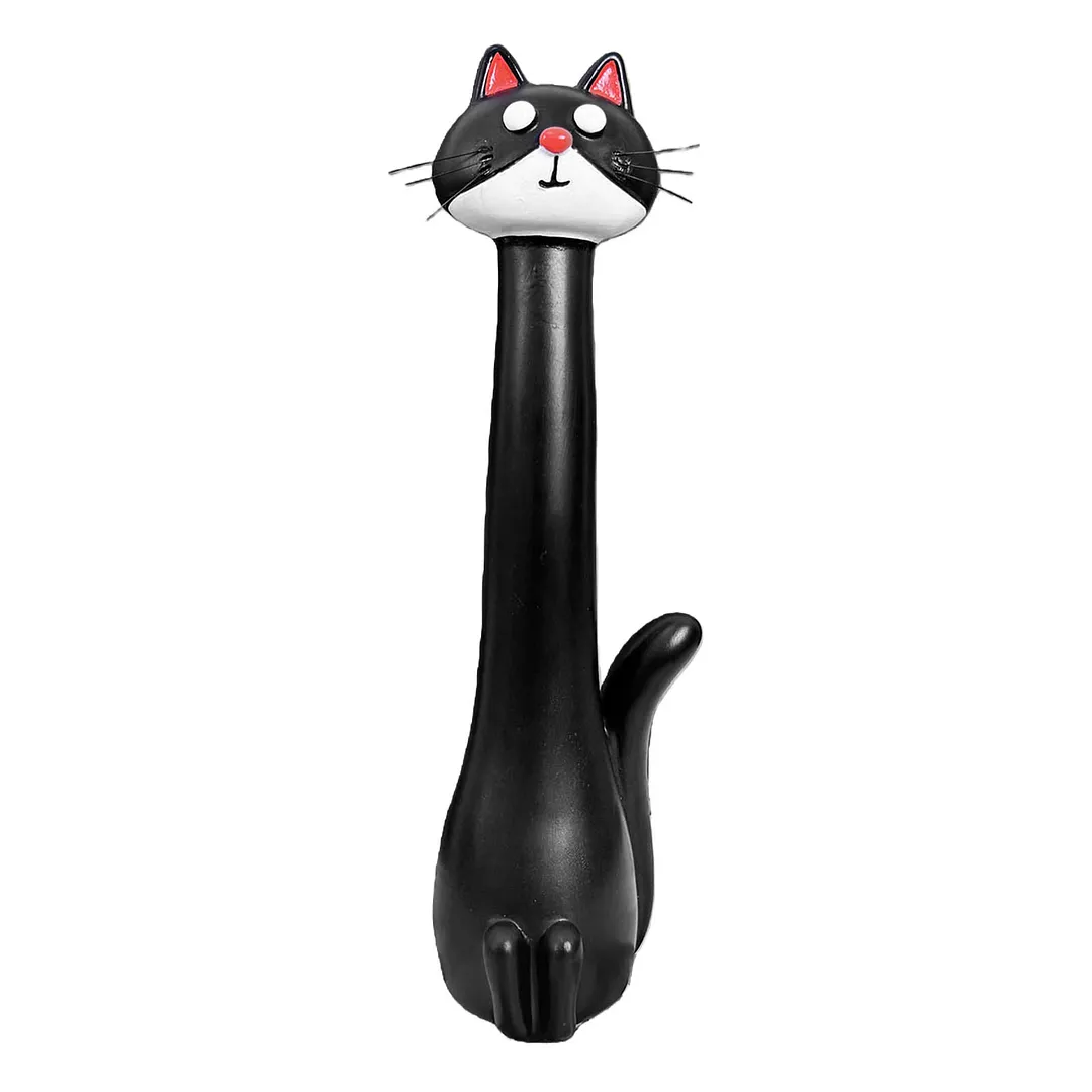 Handcrafted Quirky Cat Vase Modern Whimsical Resin Cat Flower Vase Creative Ornament for Living Room Office Study Home Decoration