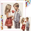 Diamond Painting -DIY Full Square Drill Valentines Day Couple(35x45cm)