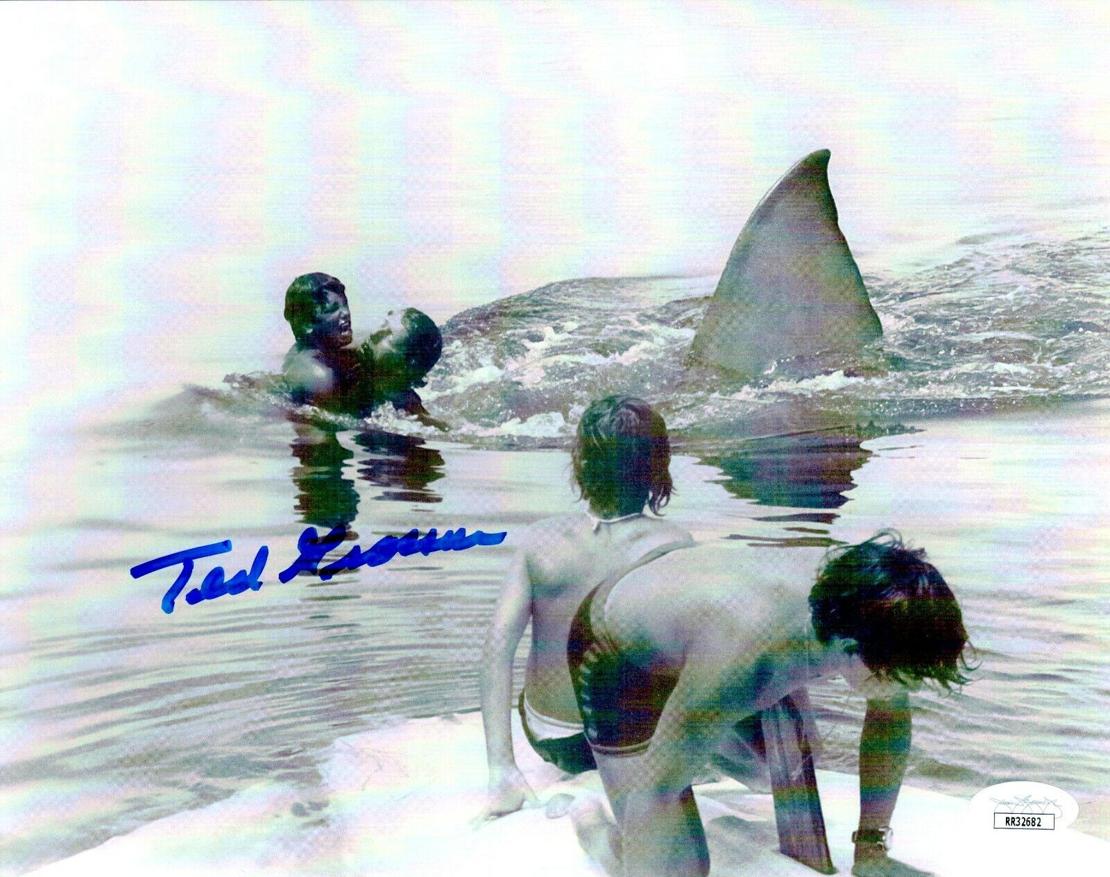 TED GROSSMAN Signed 8x10 Photo Poster painting JAWS GOONIES In-Person Autograph JSA COA Cert