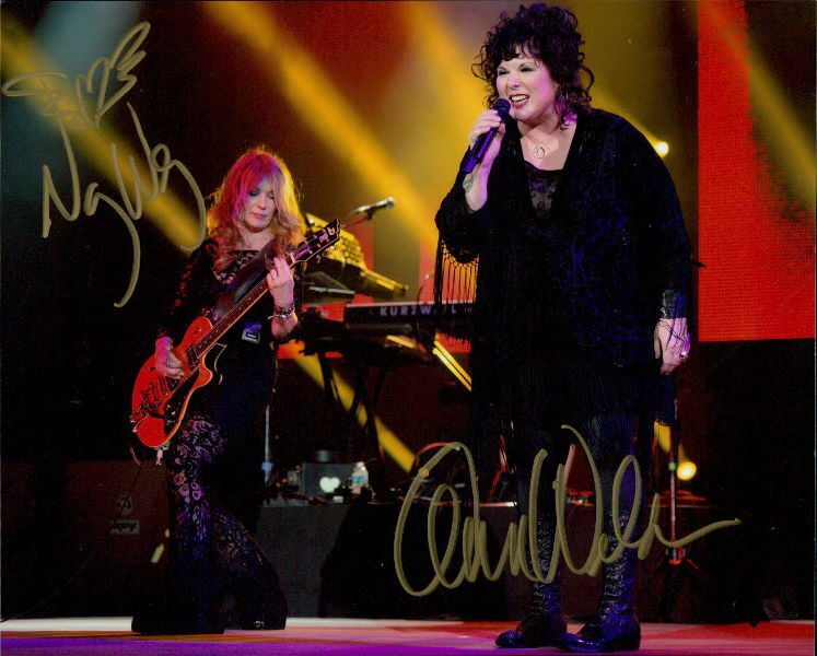 Heart (Ann & Nancy Wilson) signed 8x10 Photo Poster painting In-person