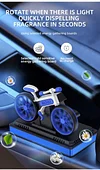 Car Solar Bicycle Aromatherapy, Rotating Solar Air Freshener