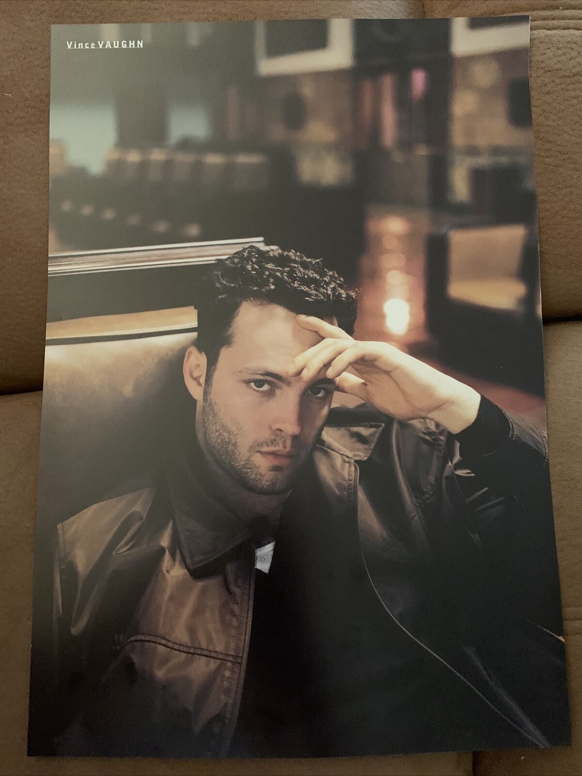 Vince Vaughn Single Side Coffee Table Book Photo Poster painting Page 9x13