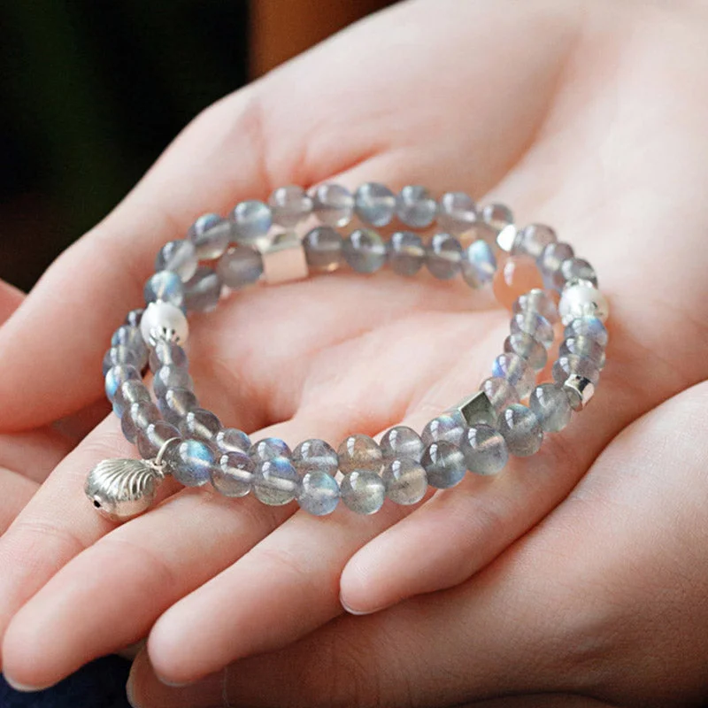 Natural Moonstone Love Healing Charm Bracelet