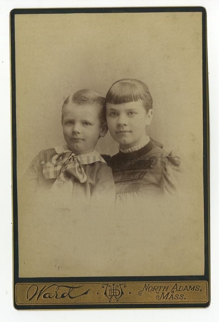 19th Century Children - 19th Century Cabinet Card Photo Poster paintinggraph - North Adams, MA