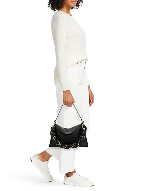 Proenza Schouler Braided Chain Leather Shoulder Bag