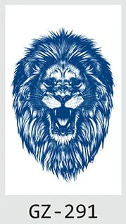 Temporary Tattoos Stickers Dragon Lion Monkey King Juice Ink Lasting Natural Men Womens Arm Body Chest Realistic Art Fake Tatoo