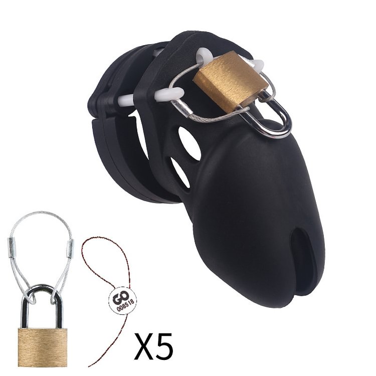 Silicone Chastity for Men Breathable Chastity Device Chastity Cage Devices Lightweight Sexual Wellness Cock Cage（Small）