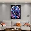 Crow Stained Glass-11CT Stamped Cross Stitch 40*60cm(Big Size)