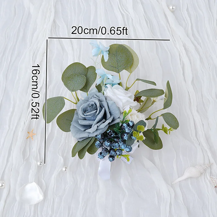 A8634 Blue White Series Corsage Flower Bridegroom Wedding Accessories
