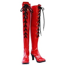 vocaloid meiko red cosplay boots shoes