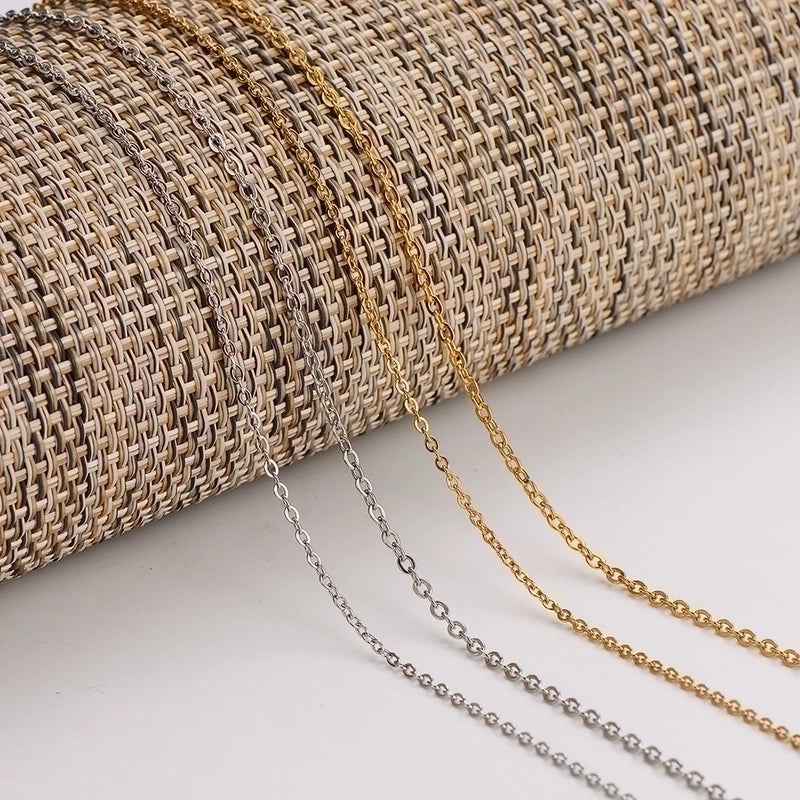 304 Stainless Steel 18K Gold Plated Minimalist Solid Color Choker