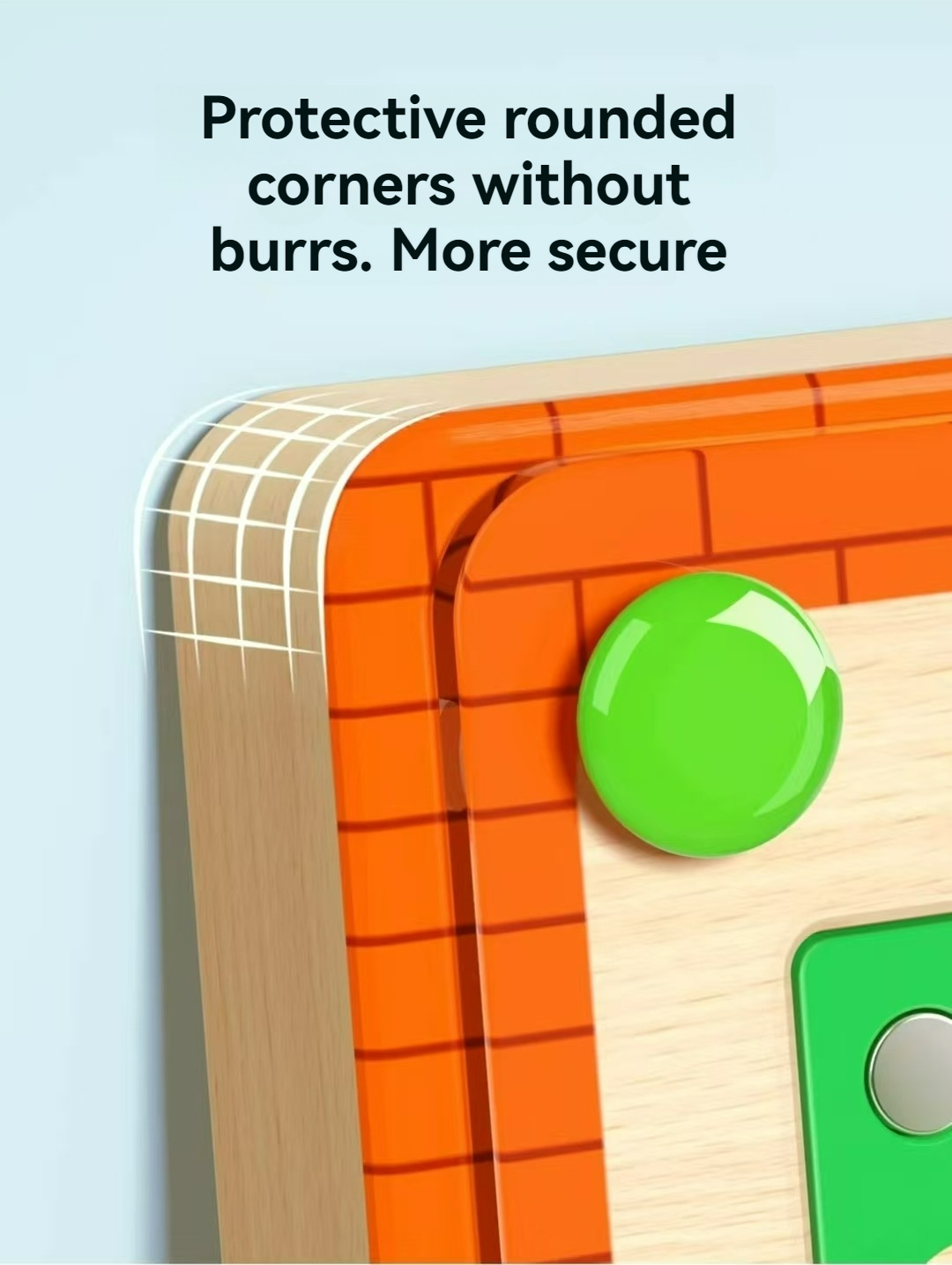 Tegooe Wooden Magnetic Maze Puzzle Board - Fine Motor Skill Color Sorting Game for Toddlers