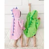Kids Infant Bathrobe Dinosaur Hooded  Girl Boy Ponchos Bath Beach Towel - honeylives