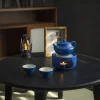 Klein Blue Ceramic Tea Set Household Afternoon Tea Warming Tea Boiling Tea Set