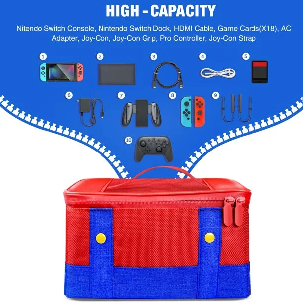 DinoFire Cases for Nintendo Switch , for Switch Console Accessories, Protective Case Carrying Travel Storage Bag