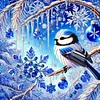 Diamond Painting-DIY Crystal Rhinestone Bluebird