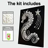 (30x40cm)Dragon DIY Pearl Painting Framed Grape Handmade Pearl Material Art Kit Living Room Decor