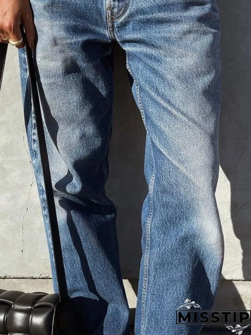 Casual Pockets Denim Jeans