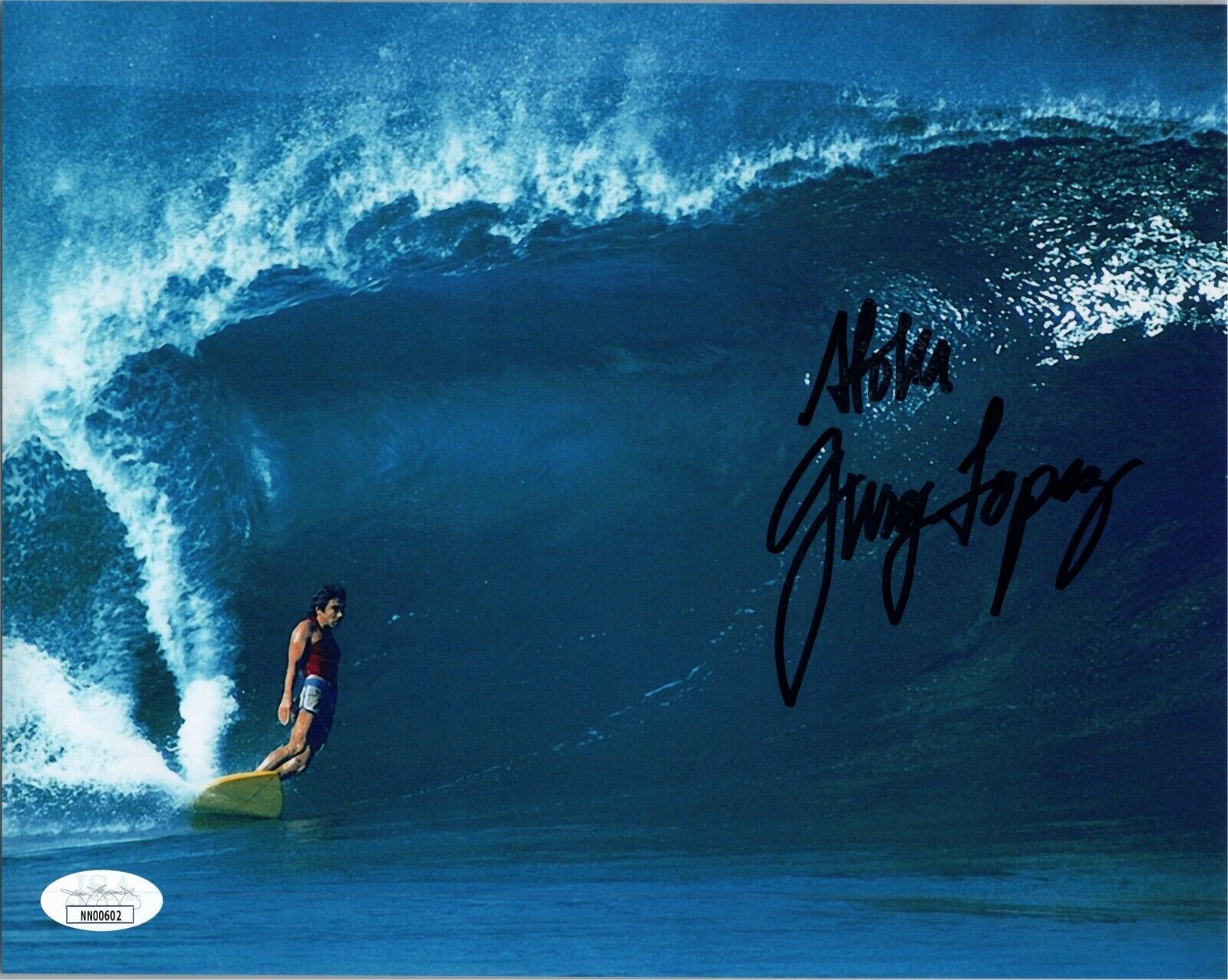 GERRY LOPEZ Authentic Hand-Signed Mr. Pipeline ~ SURFING