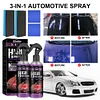 2 Set 3 In 1 Car Ceramic Coating Spray 100ml Car Paint Scratch Repair Remover