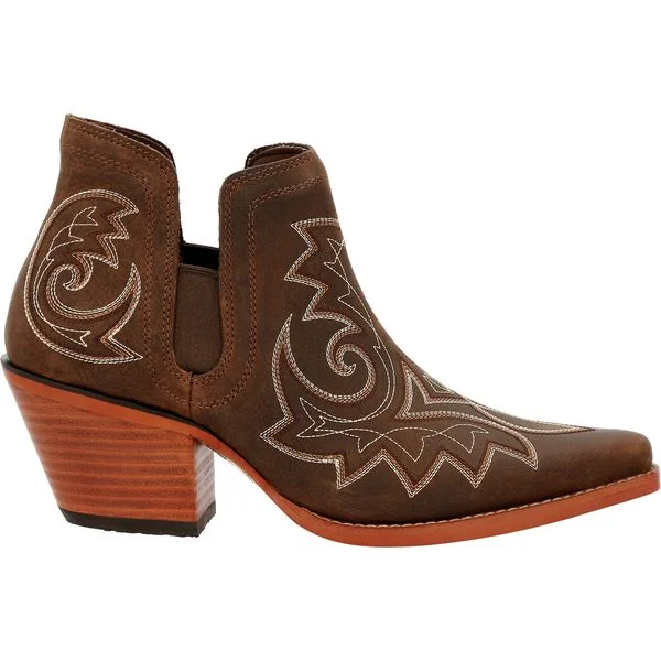DURANGO CRUSH COFFEE BROWN WOMEN'S WESTERN BOOTIE-DRD0399