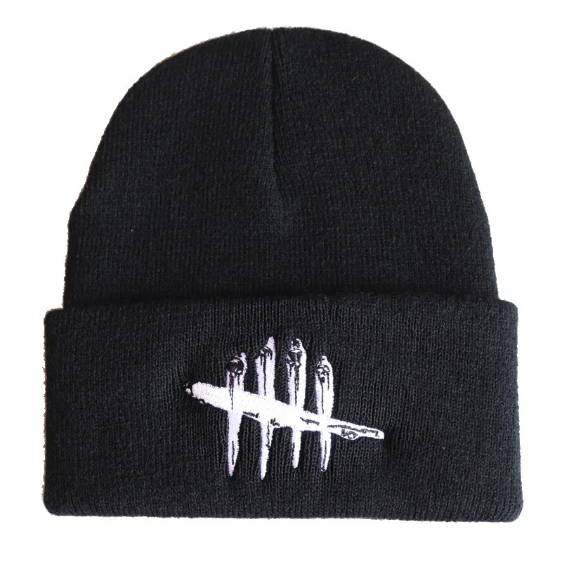 Hip Hop Ski Hat Pullover Embroidered Knit Hat Dead By Daylight Wool Hat