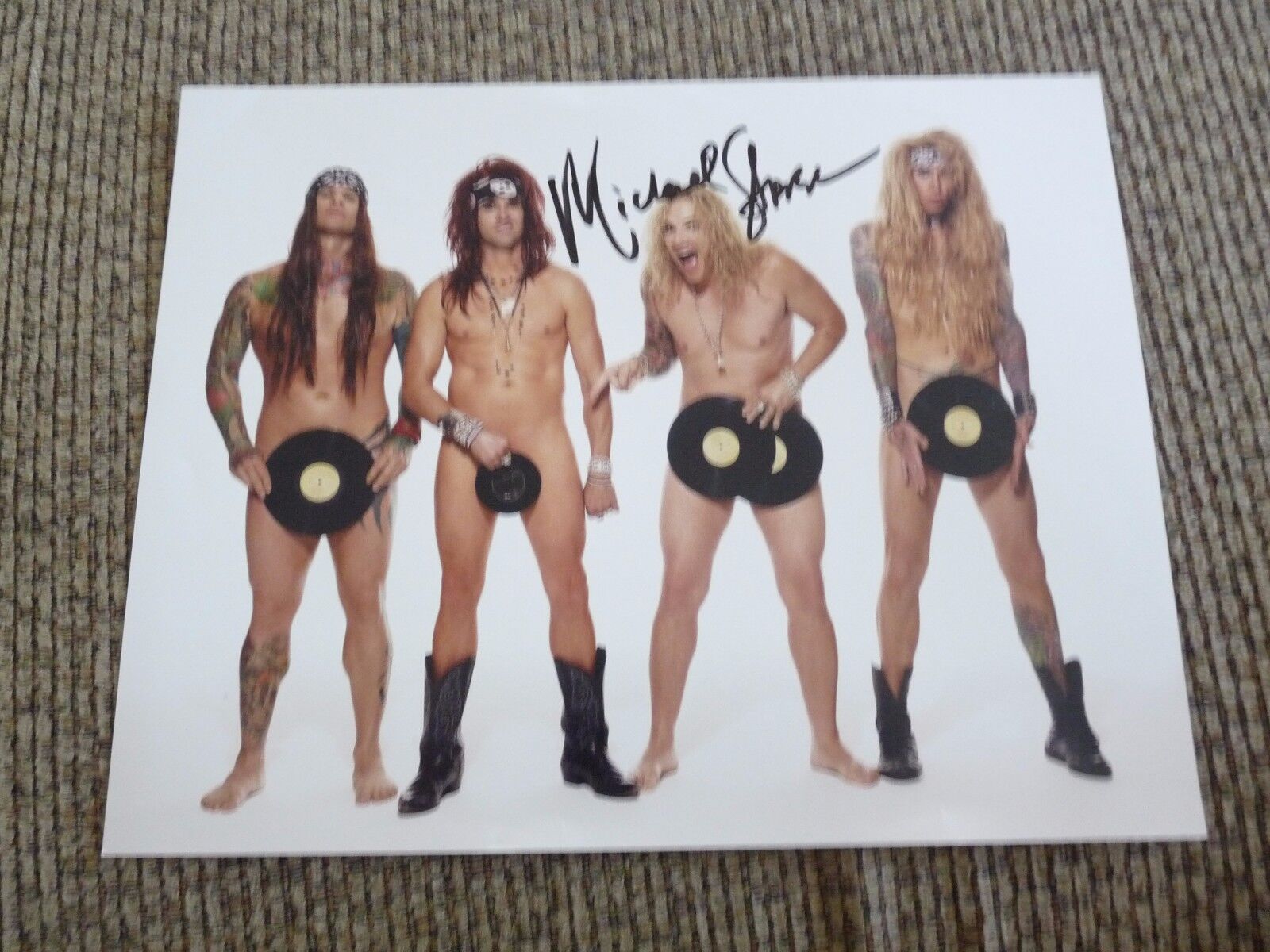 Steel Panther Michael Starr Signed Autographed 11x14 Photo Poster paintings PSA Guaranteed F1