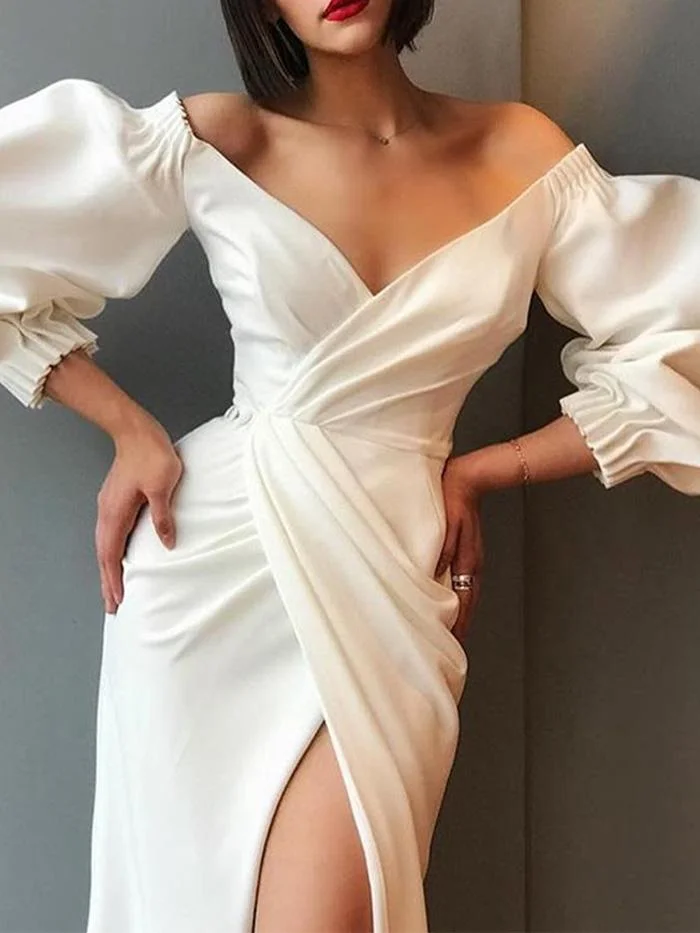 Sling Halter High Waist Bow Ruffled Dress