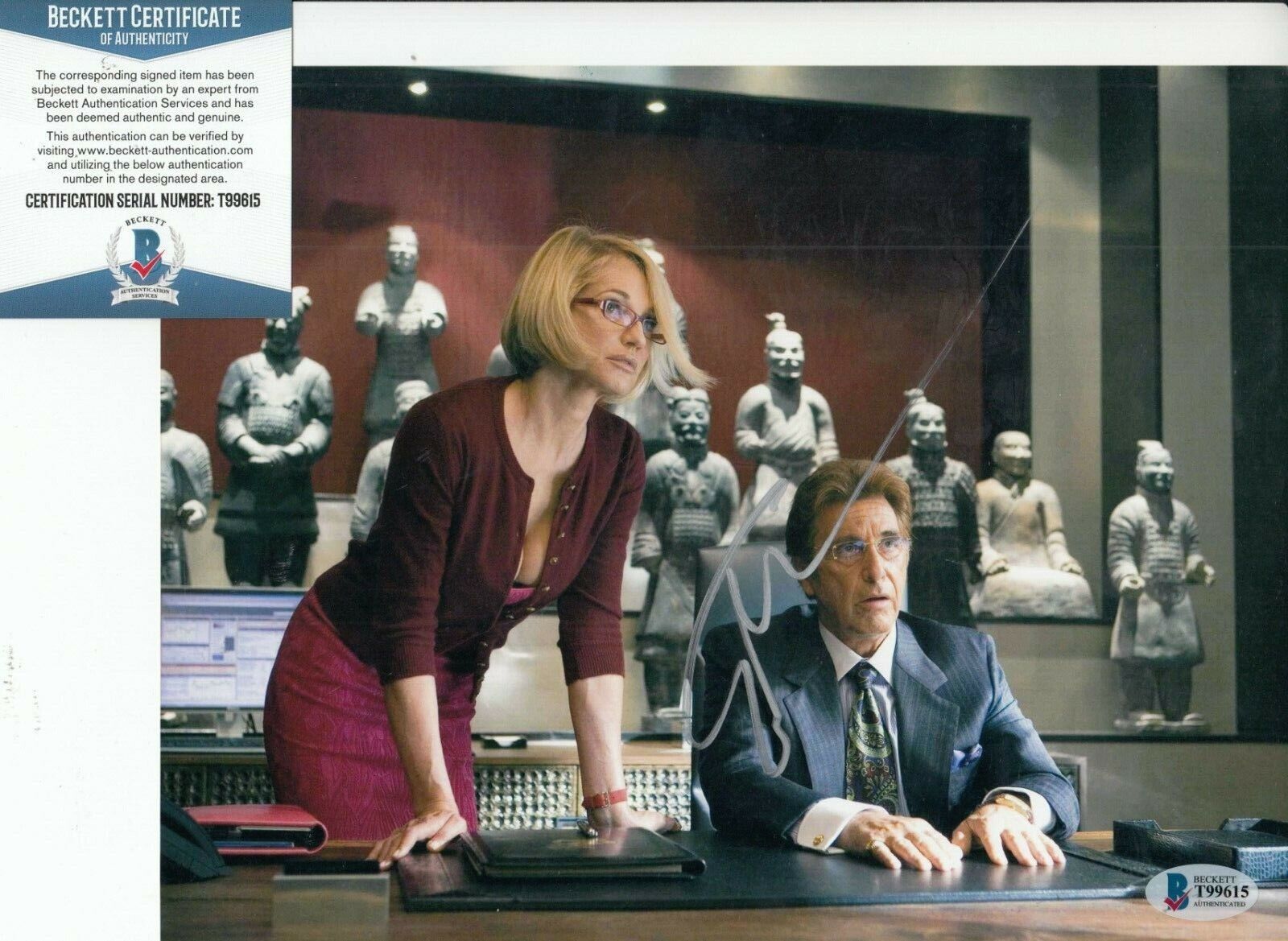 ELLEN BARKIN signed (OCEAN'S THIRTEEN) Movie 8X10 Photo Poster painting BECKETT BAS T99615