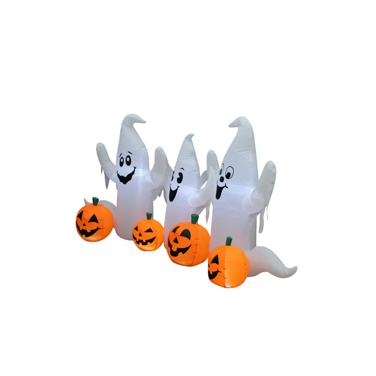 Ghosts and Pumpkins Patch Yard Halloween Inflatable