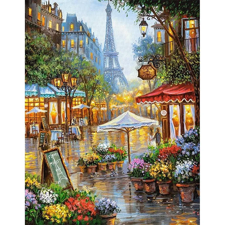 Street Tower - Painting By Numbers - 40x50cm