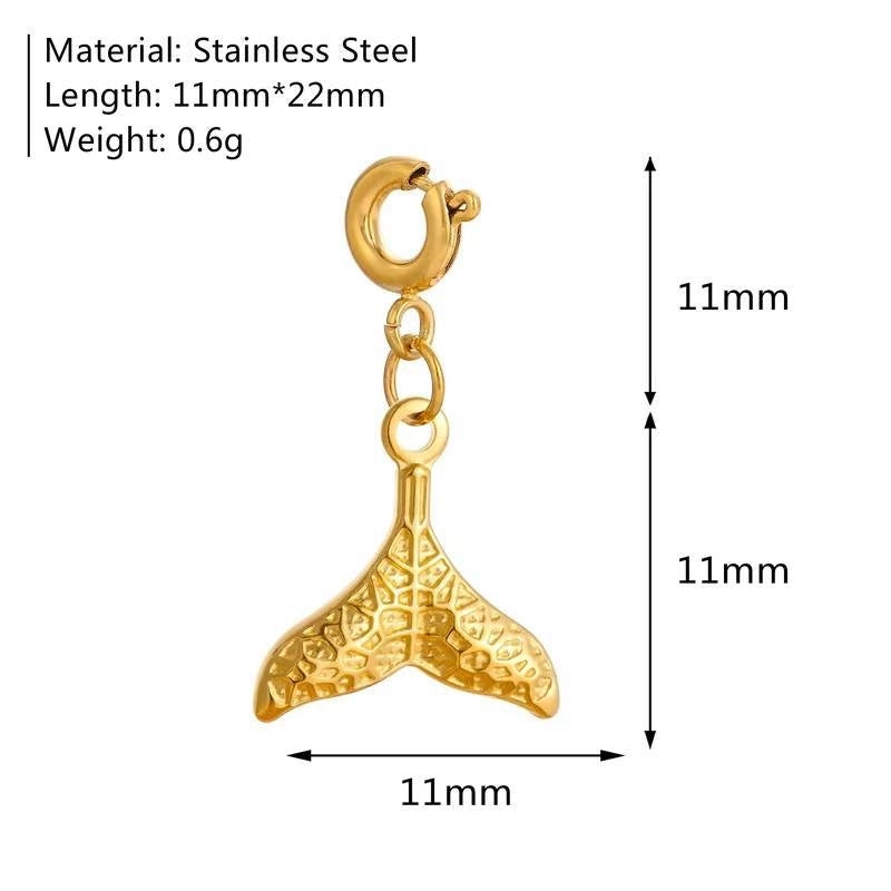 1 Piece 16 * 17mm 18*14mm 304 Stainless Steel Zircon Geometric Heart Shape Butterfly Polished Pendant Jewelry Accessories