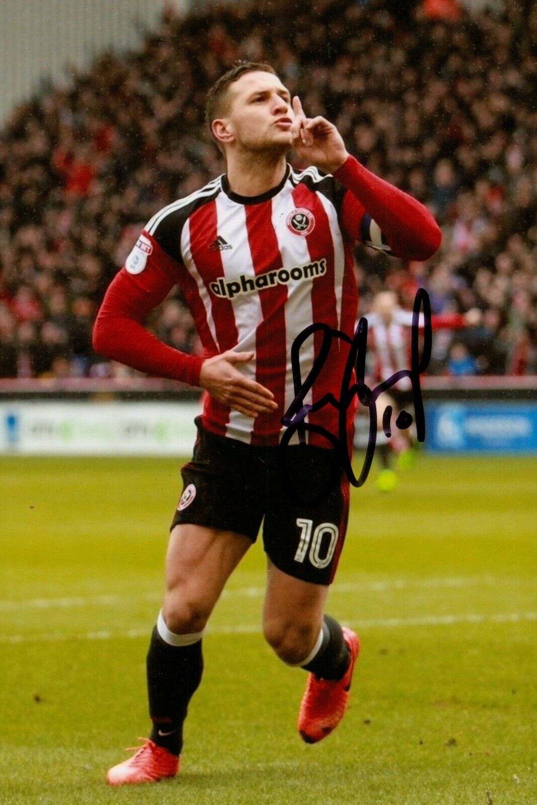 Billy Sharp Signed 6x4 Photo Poster painting Sheffield United FC England Genuine Autograph + COA