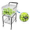 [US Local Warehouse] Foldable Tennis Cart Holds 350 Balls Sports Ball Hopper for Teaching & Court Use