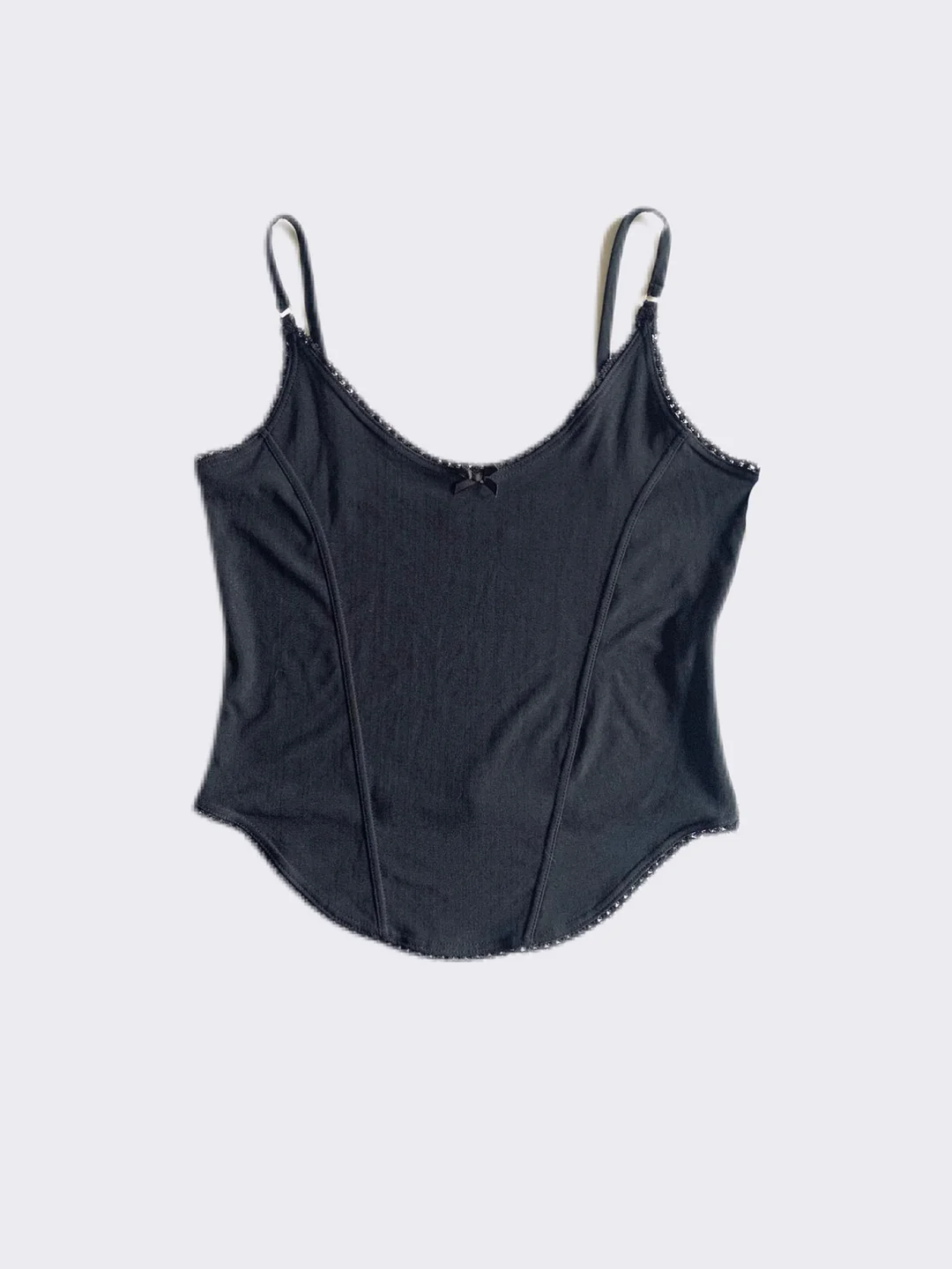 Little Black Corset Top