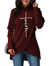 Faith Print Sweater Hoodie