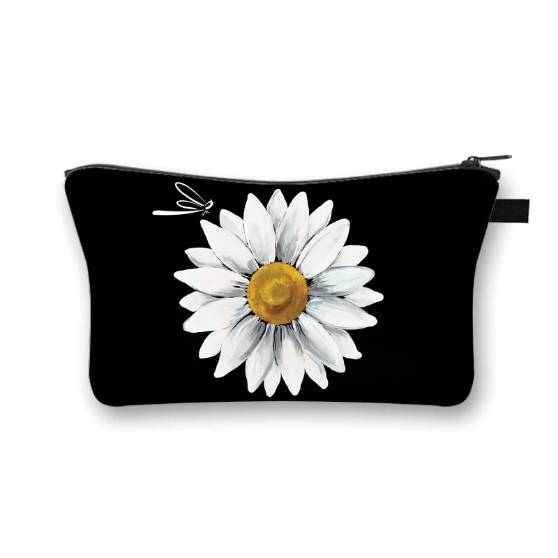 Polyester Cosmetic Bag - Flower