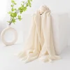 Plain Colors 100% Wool Soft Cashmere Shawl Scarf