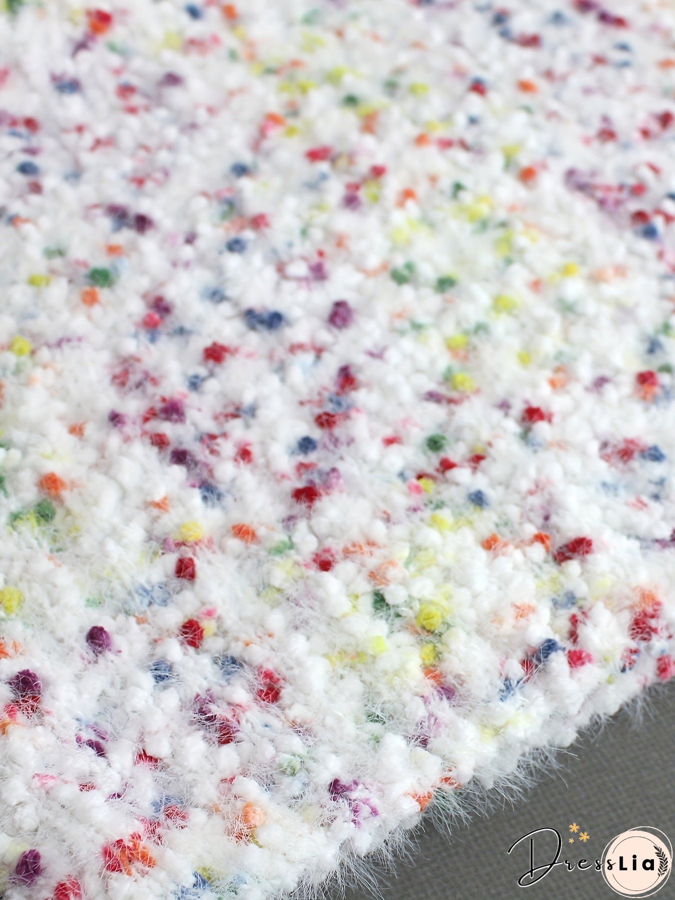 Colorful Dot Turtle Neck Pullover Sweater, Casual Long Sleeve Crop Sweater, Women's Clothing