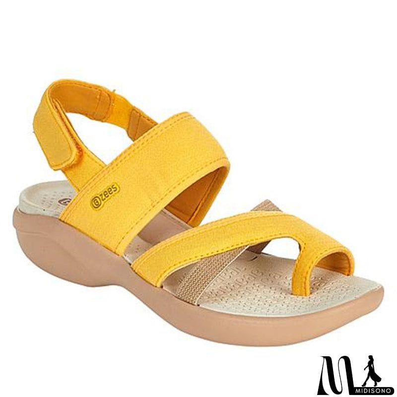 MidiSono - Women's Comfy Large Size Soft Spring Summer Beach Sandals