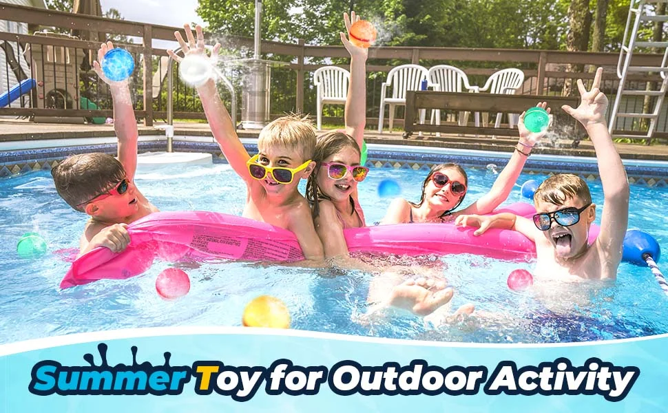 Reusable Water Balloons (Classic Transparent) 18/16/12/8/4 pcs